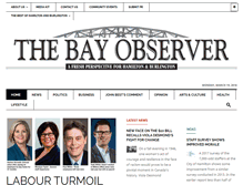 Tablet Screenshot of bayobserver.ca